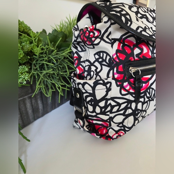 Coach Y2K Poppy Daisy Floral Graffiti Nylon Backpack - Picture 5 of 15